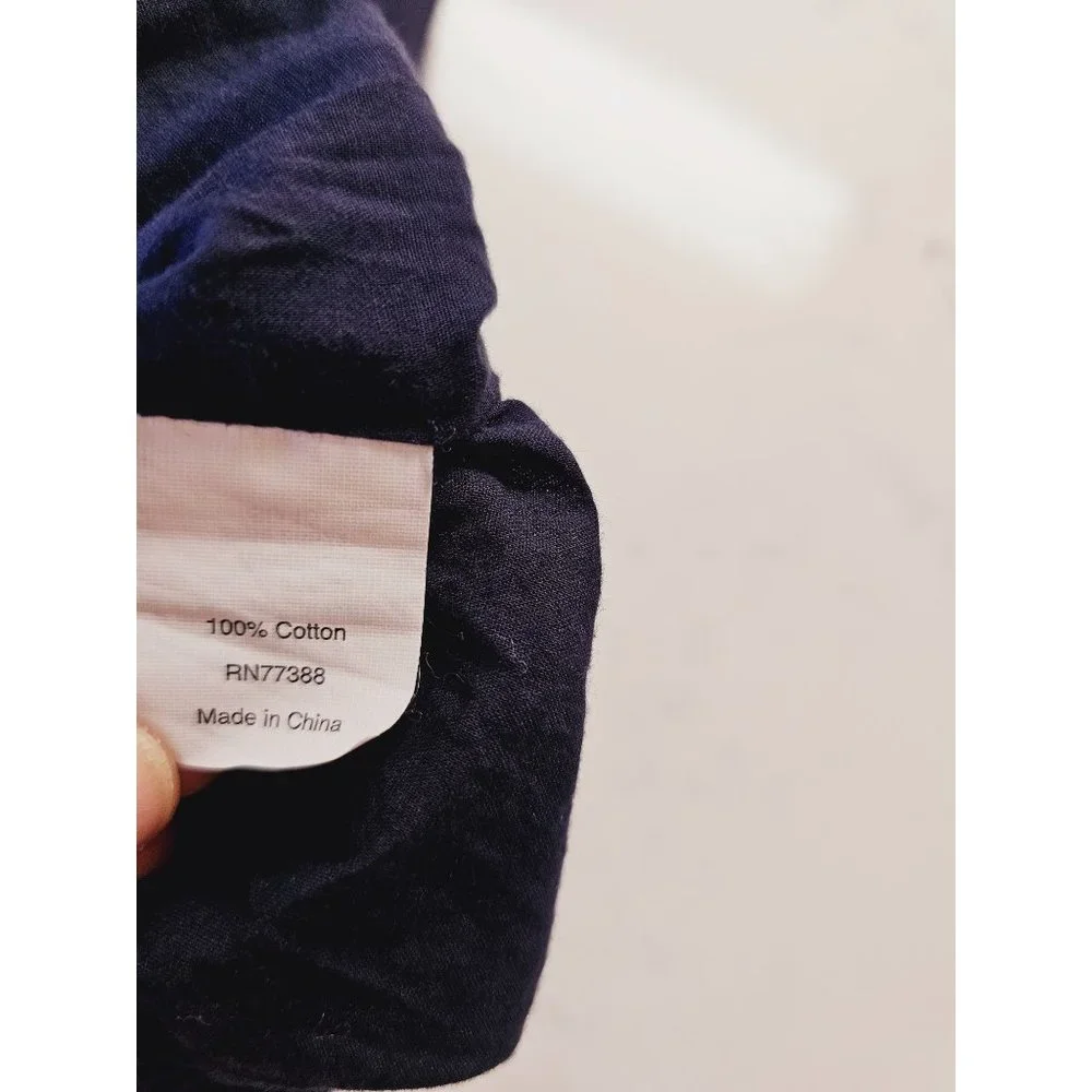 J. Crew Navy Romper with Blush Straps